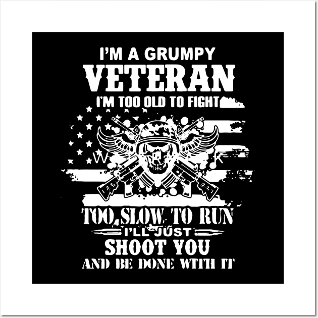 grumpy veteran Wall Art by whatdlo